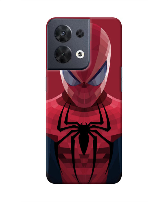 Spiderman Art Oppo Reno8 Real 4D Back Cover