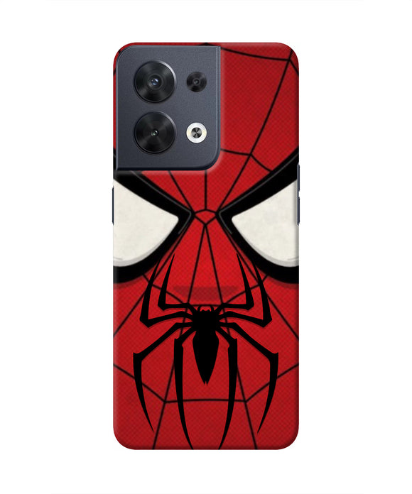 Spiderman Face Oppo Reno8 Real 4D Back Cover