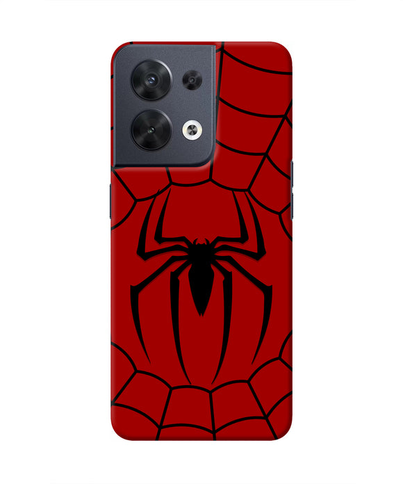Spiderman Web Oppo Reno8 Real 4D Back Cover