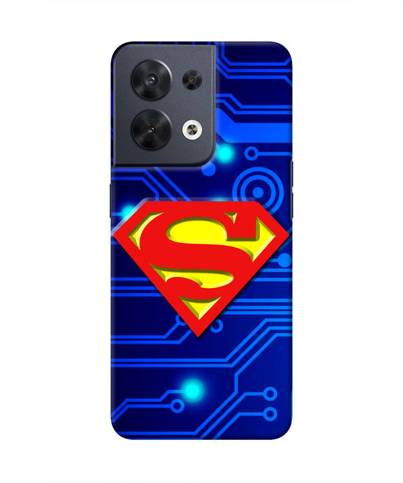 Superman Abstract Oppo Reno8 Real 4D Back Cover