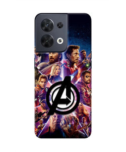 Avengers Superheroes Oppo Reno8 Real 4D Back Cover