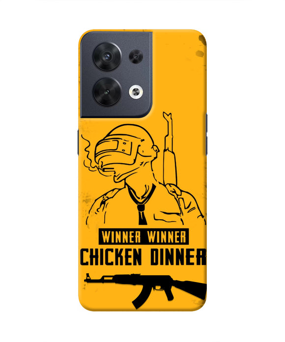 PUBG Chicken Dinner Oppo Reno8 Real 4D Back Cover