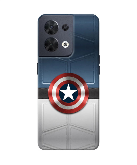 Captain America Suit Oppo Reno8 Real 4D Back Cover