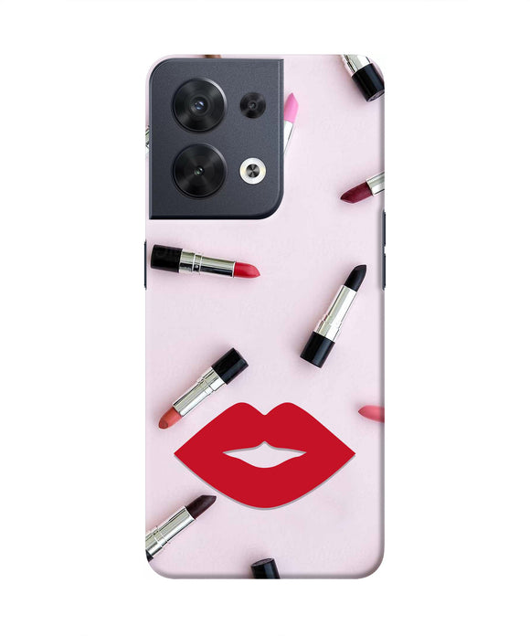 Lips Lipstick Shades Oppo Reno8 Real 4D Back Cover