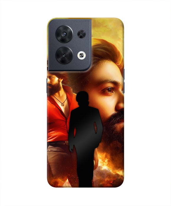 Rocky Bhai Walk Oppo Reno8 Real 4D Back Cover
