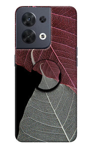 Leaf Pattern Oppo Reno8 Pop Case