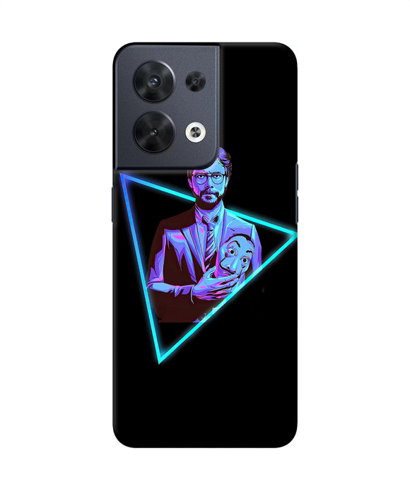 Money Heist Professor In Pub Oppo Reno8 Back Cover