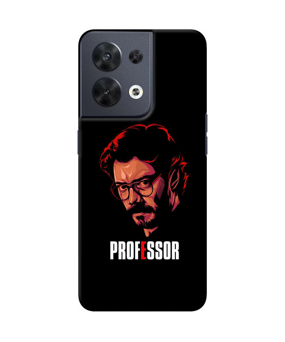 Money Heist Professor Sketch Oppo Reno8 Back Cover