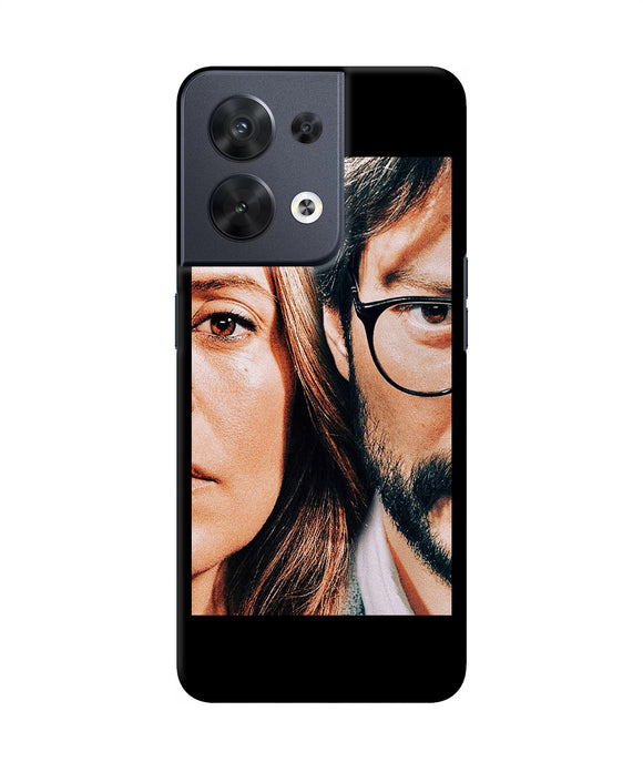 Money Heist Professor With Rachel Oppo Reno8 Back Cover