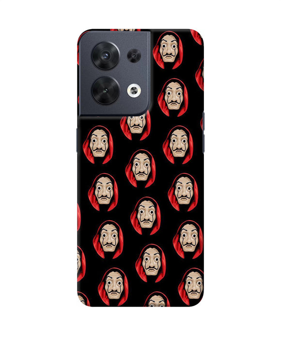Money Heist Mask Oppo Reno8 Back Cover