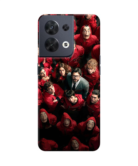 Money Heist Professor with Hostages Oppo Reno8 Back Cover