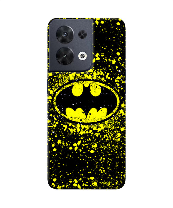 Batman last knight print yellow Oppo Reno8 Back Cover