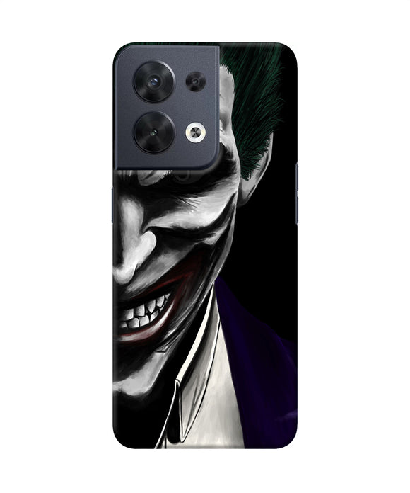 The joker black Oppo Reno8 Back Cover