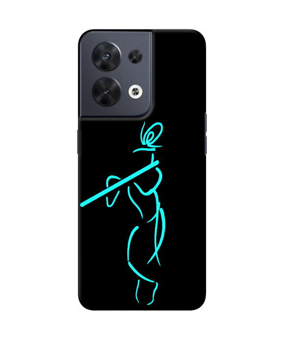 Lord krishna sketch Oppo Reno8 Back Cover