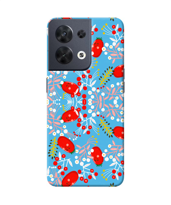 Small red animation pattern Oppo Reno8 Back Cover