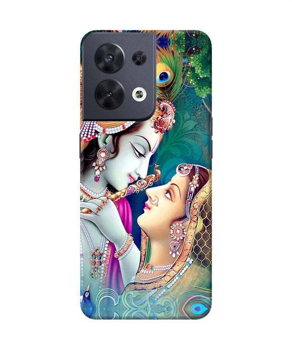 Lord radha krishna paint Oppo Reno8 Back Cover