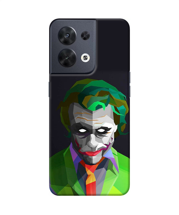 Abstract dark knight joker Oppo Reno8 Back Cover