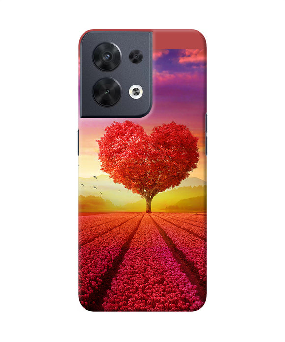 Natural heart tree Oppo Reno8 Back Cover