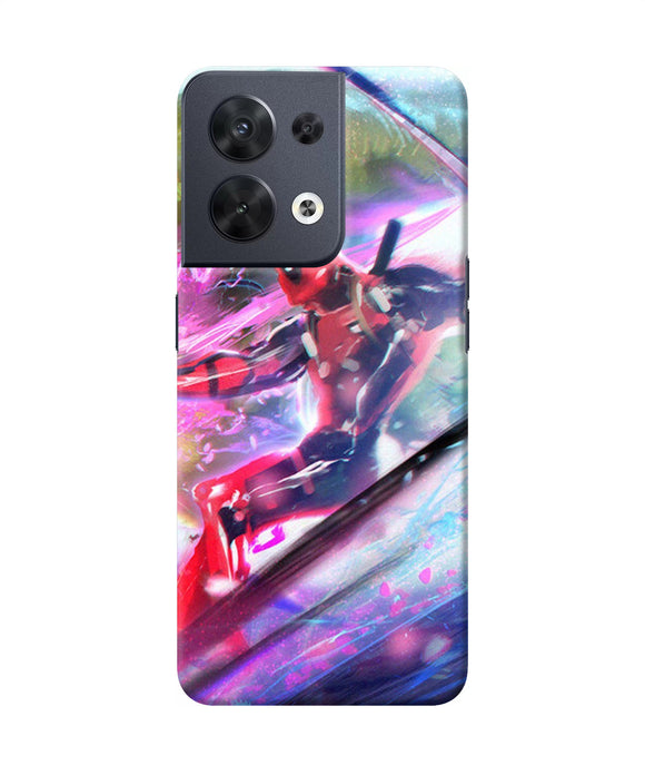 Deadpool super hero Oppo Reno8 Back Cover