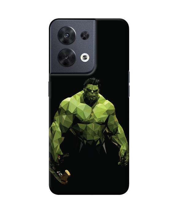 Abstract hulk buster Oppo Reno8 Back Cover
