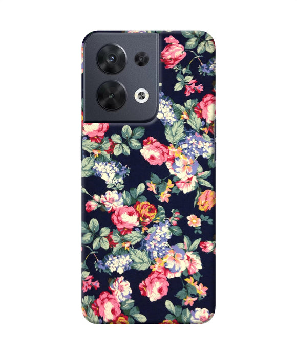 Natural flower print Oppo Reno8 Back Cover