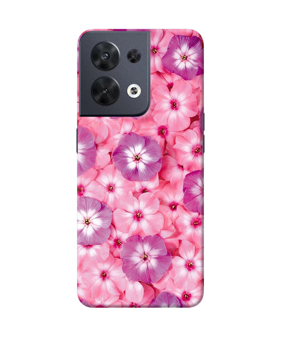 Natural pink flower Oppo Reno8 Back Cover
