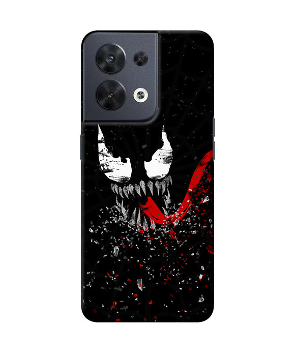 Venom black poster Oppo Reno8 Back Cover