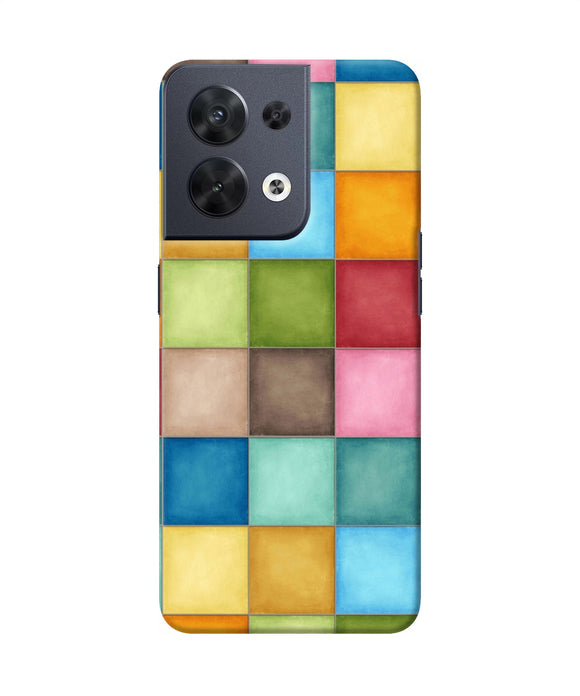 Abstract colorful squares Oppo Reno8 Back Cover
