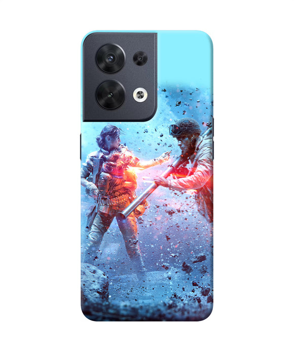Pubg water fight Oppo Reno8 Back Cover