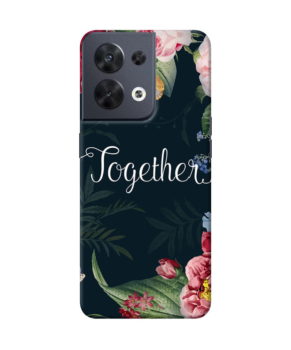 Together flower Oppo Reno8 Back Cover