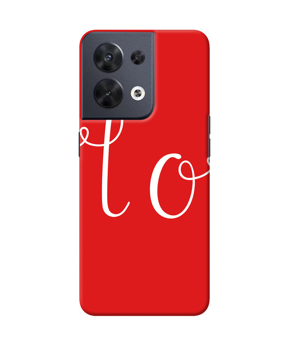 Love one Oppo Reno8 Back Cover