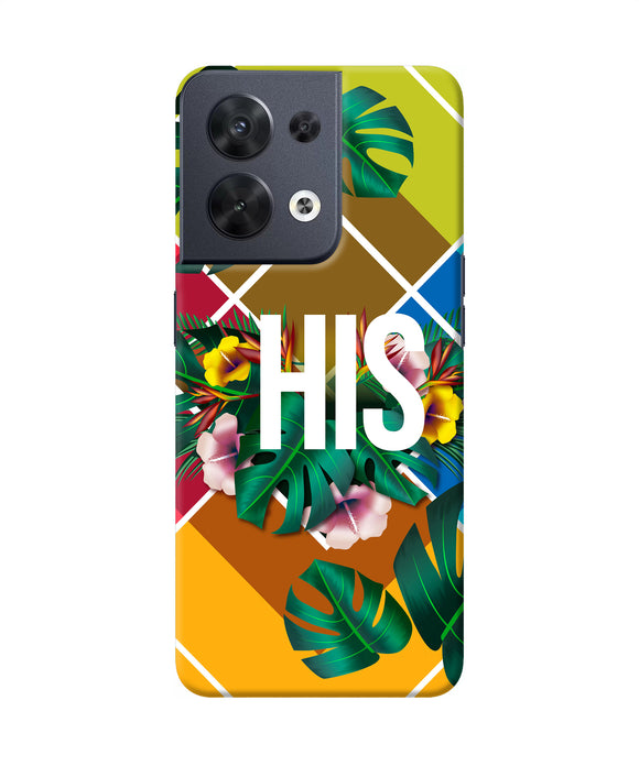 His her one Oppo Reno8 Back Cover