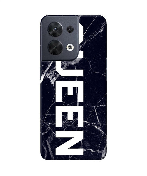 Queen marble text Oppo Reno8 Back Cover