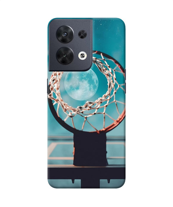 Basket ball moon Oppo Reno8 Back Cover