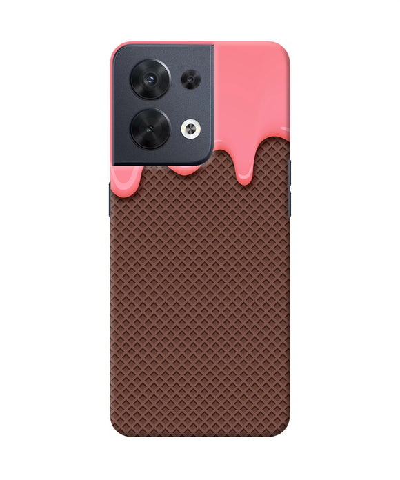 Waffle cream biscuit Oppo Reno8 Back Cover