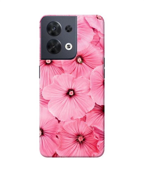 Pink flowers Oppo Reno8 Back Cover