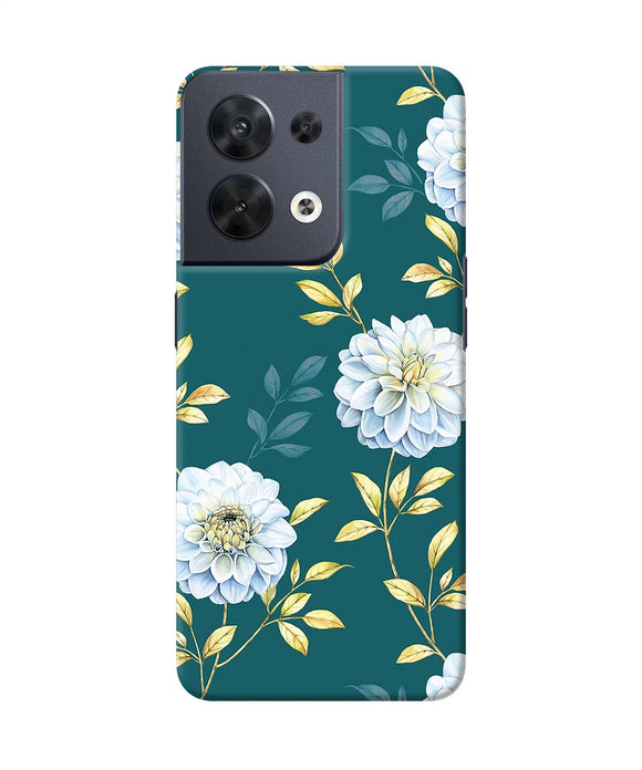 Flower canvas Oppo Reno8 Back Cover