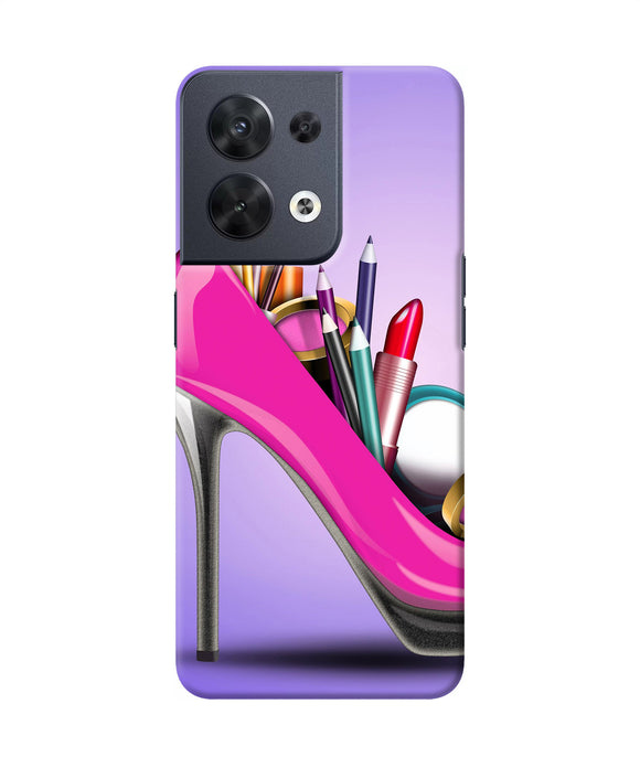 Makeup heel shoe Oppo Reno8 Back Cover