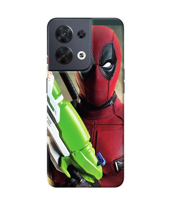 Deadpool funny gun Oppo Reno8 Back Cover