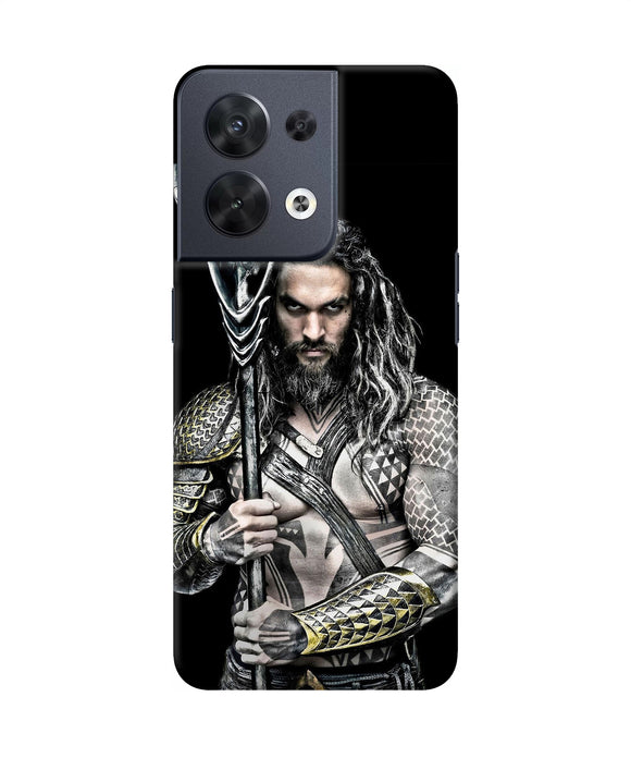 Aquaman trident black Oppo Reno8 Back Cover