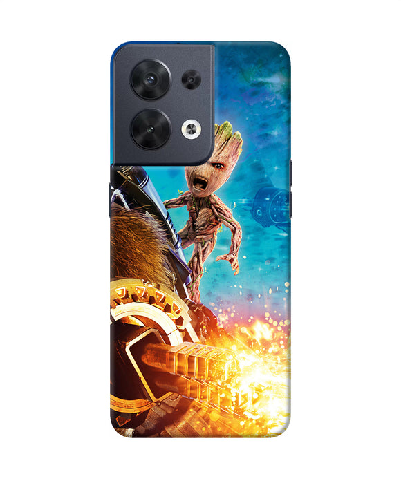 Groot angry Oppo Reno8 Back Cover