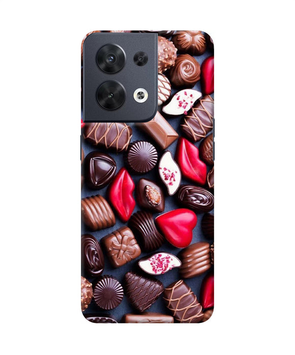 Valentine special chocolates Oppo Reno8 Back Cover