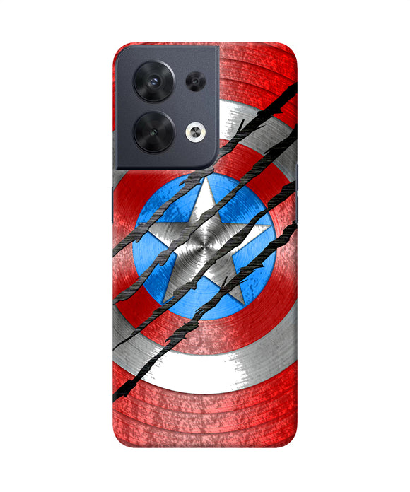 Scratch on shield Oppo Reno8 Back Cover