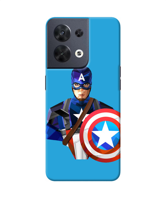 Captain america character Oppo Reno8 Back Cover