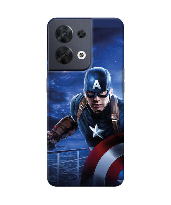 Captain with ironman Oppo Reno8 Back Cover