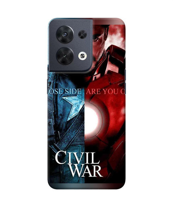Civil war Oppo Reno8 Back Cover