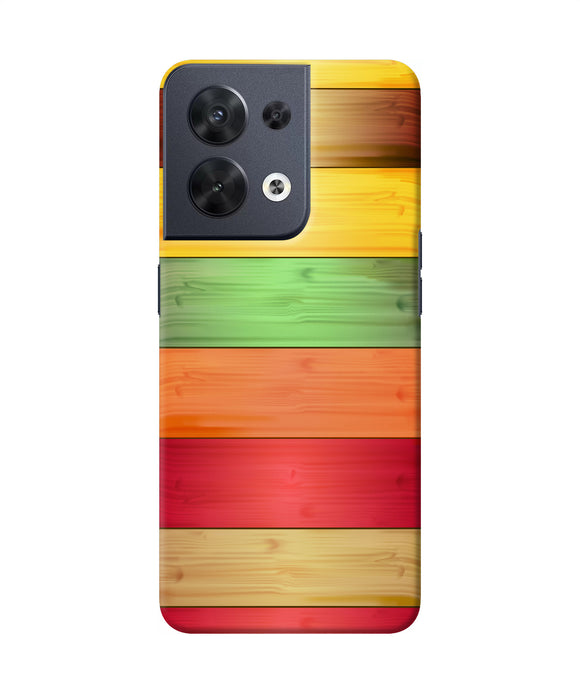 Wooden colors Oppo Reno8 Back Cover
