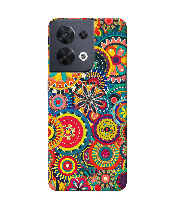 Colorful circle pattern Oppo Reno8 Back Cover