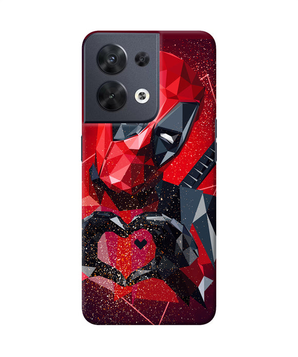 Deadpool love Oppo Reno8 Back Cover