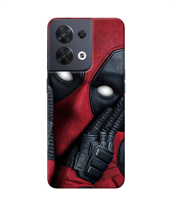 Thinking deadpool Oppo Reno8 Back Cover